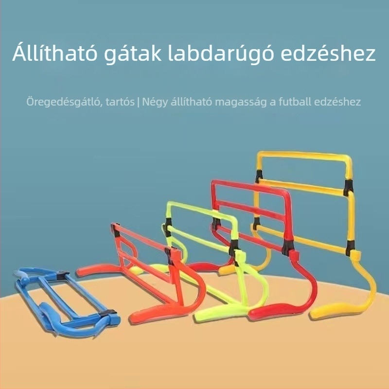 Állítható otthoni akadálykeret futball- és atlétikai edzéshez – gyerekeknek szánt kis akadálykeret
