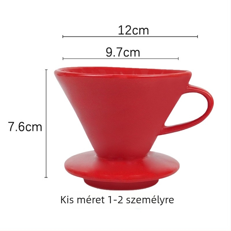 Porcelán kávédripper V60 pour-over eszköz