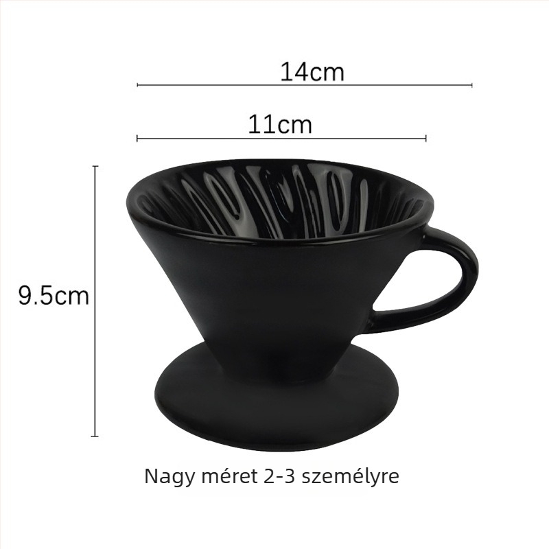 Porcelán kávédripper V60 pour-over eszköz