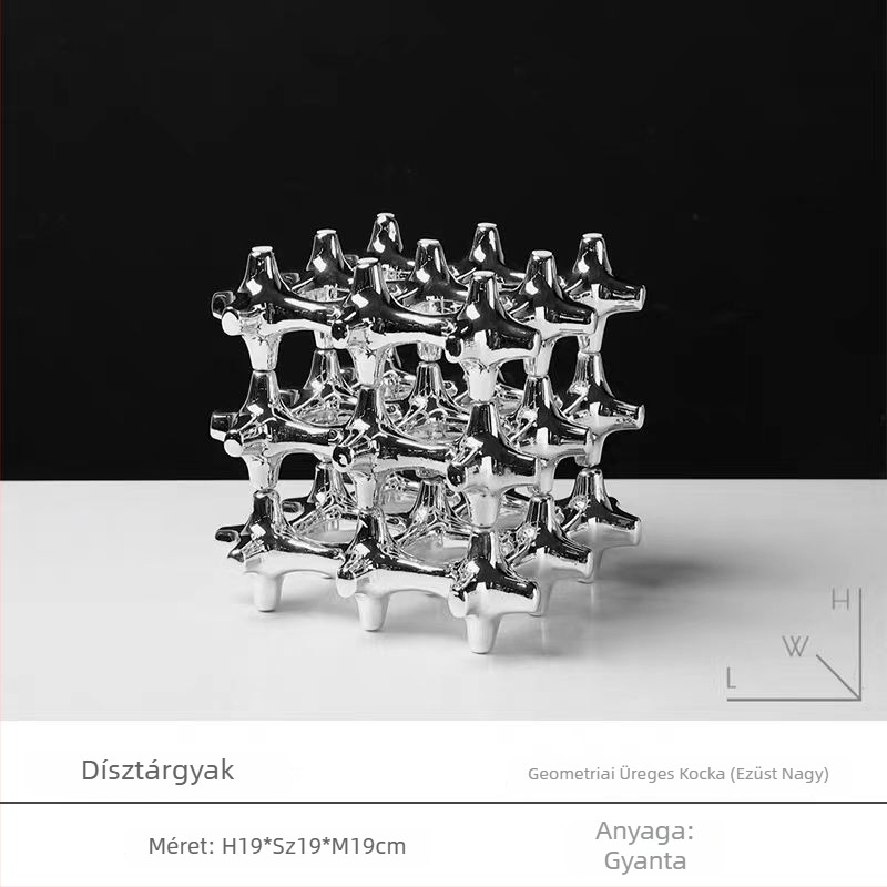 Modern geometriai üreges kocka dekor otthonra és az irodába