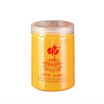Kézzel készített füstölőedény aranyhomokkal, 1000 g, Samadhi Incense