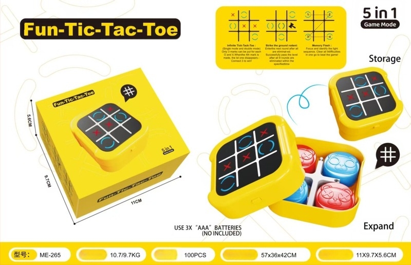 Okos elektronikus Tic-Tac-Toe 4 az 1-ben memóriafejlesztő asztali játék gyerekeknek