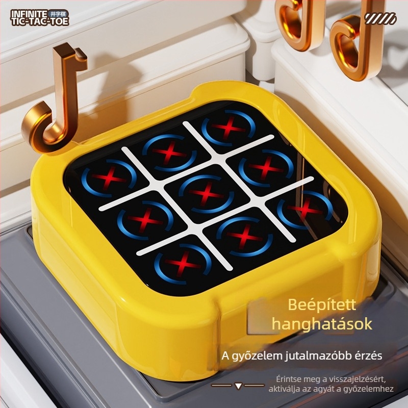 Okos elektronikus Tic-Tac-Toe 4 az 1-ben memóriafejlesztő asztali játék gyerekeknek