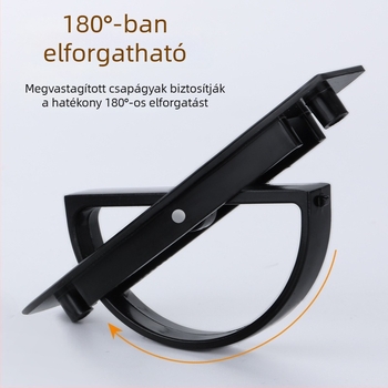 Tatami stílusú, modern minimalist dizájnú szekrényajtó fogantyú cinkötvözetből, beépített rejtett fogantyú, forgatható