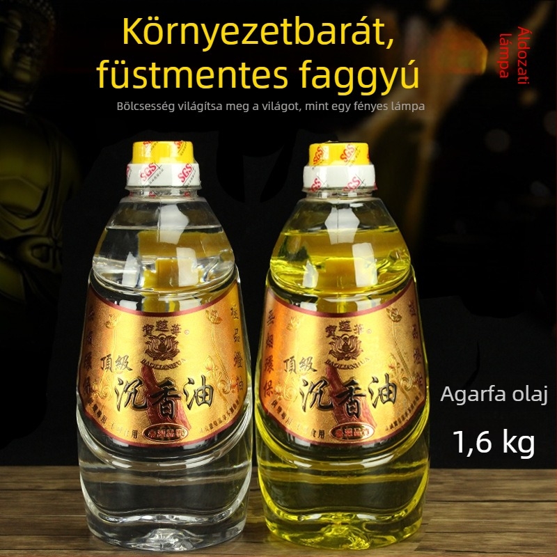Agarwood ghee lámpaolaj buddhista hosszú élettartamú lámpákhoz, kézzel készített, 1,6 kg