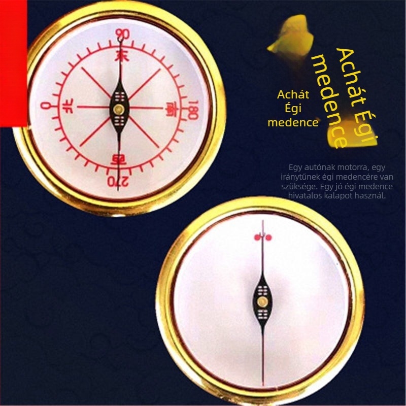 Pontos agat Tianchi geomantikus iránytű erős mágnessel