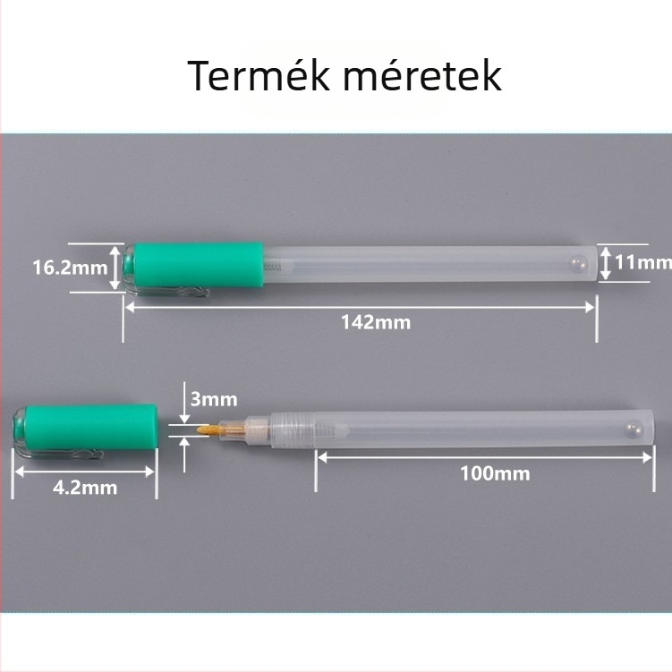 Üres markercső, műanyag 3 mm tolltartó tinta feltöltéséhez