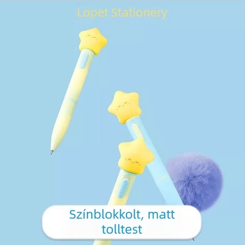 Lepai csillagfény Gel toll forgó utántöltővel, elegáns kialítás diákoknak