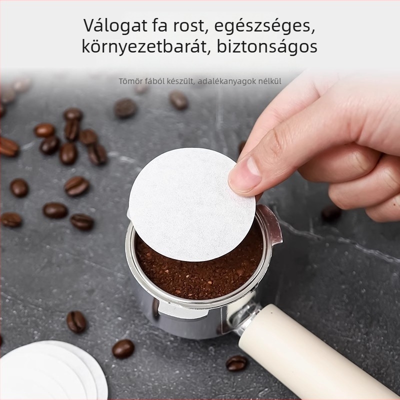 Kávéfilter papír moka pothoz és francia presszóhoz, kör alakú