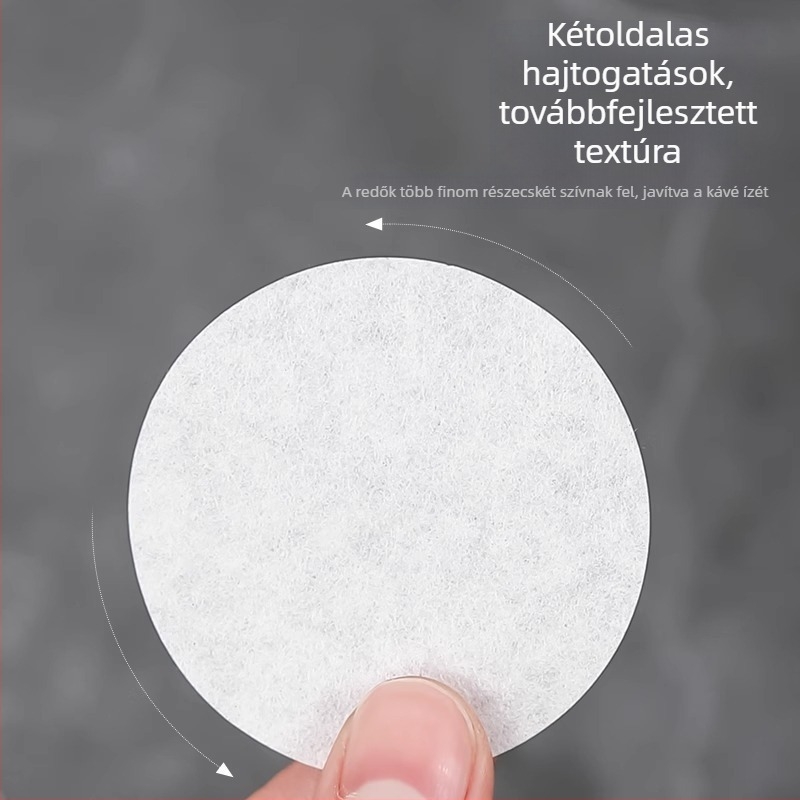 Kávéfilter papír moka pothoz és francia presszóhoz, kör alakú