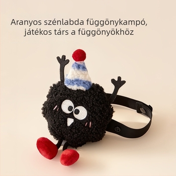 Baba alakú függönykapcsok gyerekszobába virágos díszítéssel, szög nélkül, letisztult modern dekoratív zsinór