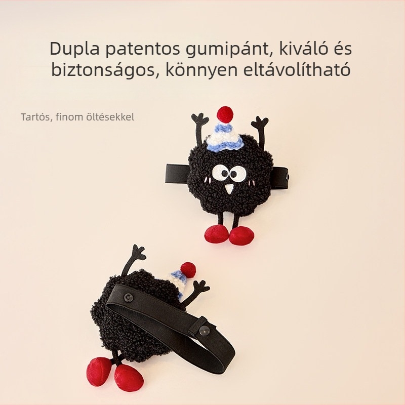 Baba alakú függönykapcsok gyerekszobába virágos díszítéssel, szög nélkül, letisztult modern dekoratív zsinór