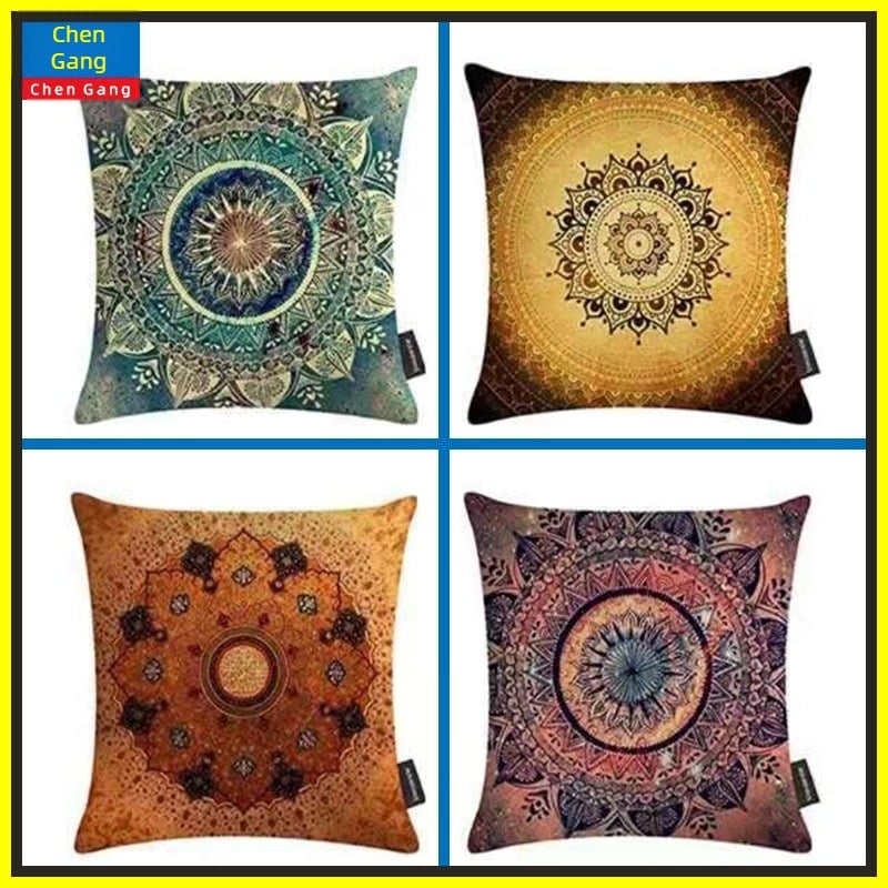 Boho mandala mintázatú párnahuzat