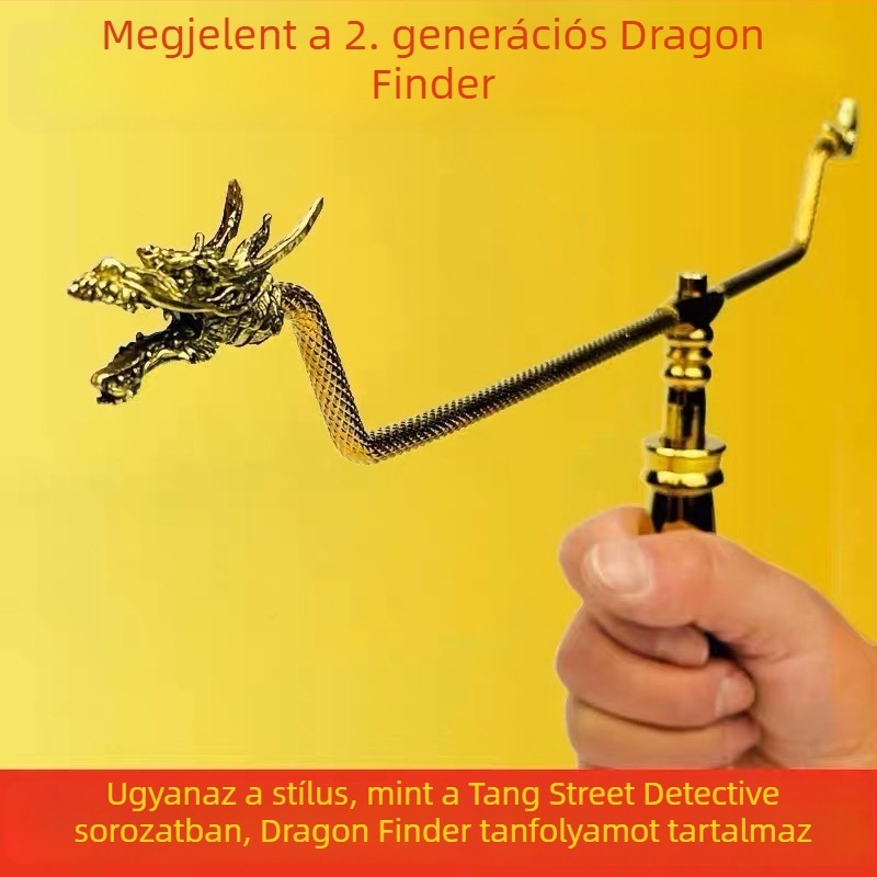 Yang Gong Xunlong réz kézzel készített taóista dísz – sárkányfej és farok