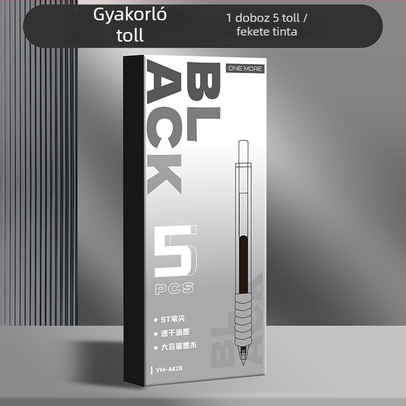 Nyomógombos gél toll vizsgákhoz és gyakorláshoz — sima tinta, gyors száradás, készlet