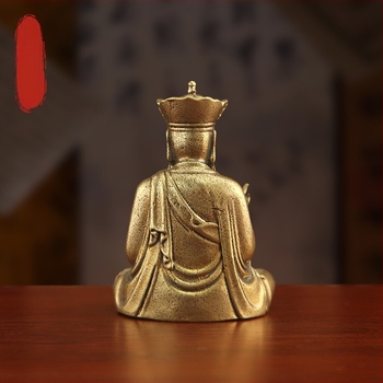Réz Ksitigarbha Bodhiszattva szobor – retro, kreatív asztali dísz otthonra