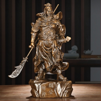 Guan Yu gyanta szobor otthoni és irodai dekorációhoz – dekoratív figura ajándék