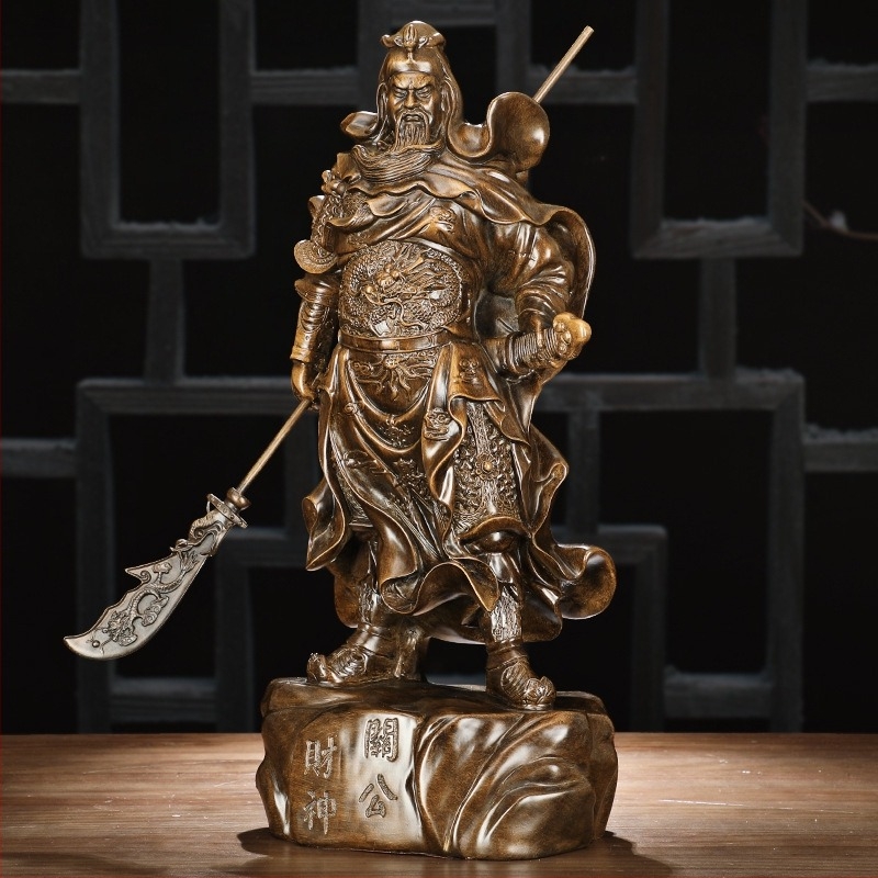 Guan Yu gyanta szobor otthoni és irodai dekorációhoz – dekoratív figura ajándék