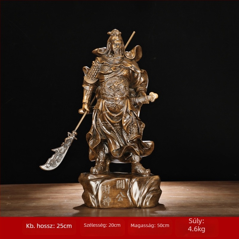 Guan Yu gyanta szobor otthoni és irodai dekorációhoz – dekoratív figura ajándék