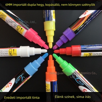 LED mini tábla kézírásos hirdetésekhez, kettős fejű — vízbázisú színes folyékony kréta, pormentes