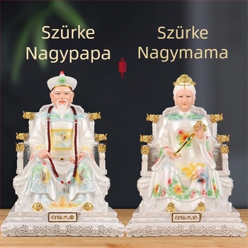 Taoista istenek otthoni oltárhoz, gyantából készült szobrok