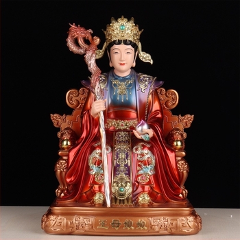 Jáde császár és Királyanya otthoni oltárhoz – gyantából készült buddhista figurák