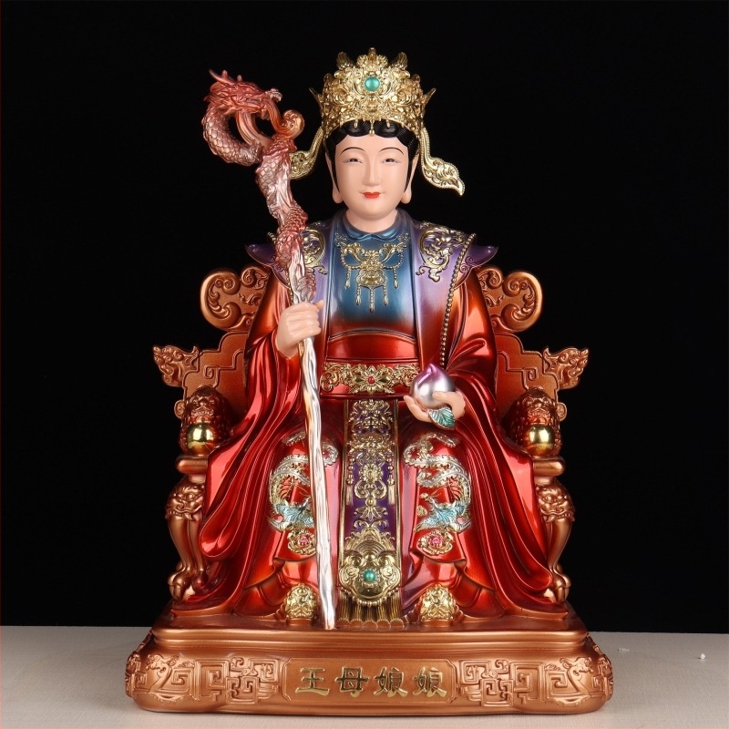 Jáde császár és Királyanya otthoni oltárhoz – gyantából készült buddhista figurák