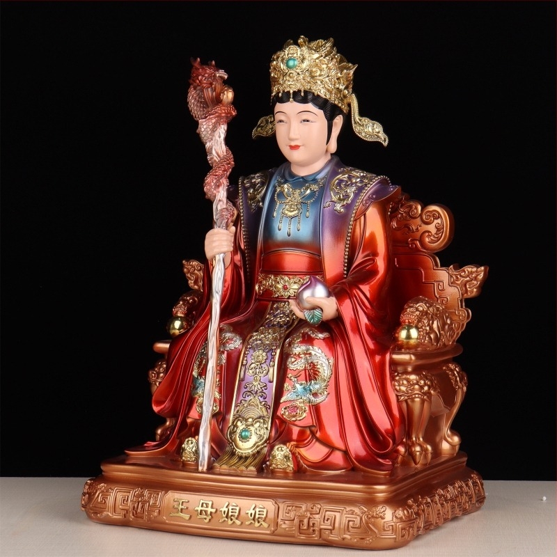 Jáde császár és Királyanya otthoni oltárhoz – gyantából készült buddhista figurák