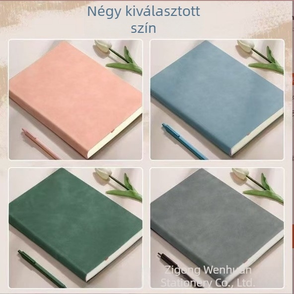 Négyzetes alakú füzet, leválasztható oldalakkal