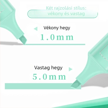 Vastag hegyű, nagy kapacitású jelölő toll, élénk színekben diákok számára