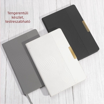 Üzleti notesz személyre szabható logóval, vállalati ajándékcsomag, A5 méret