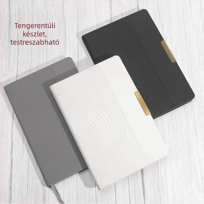 Üzleti notesz személyre szabható logóval, vállalati ajándékcsomag, A5 méret
