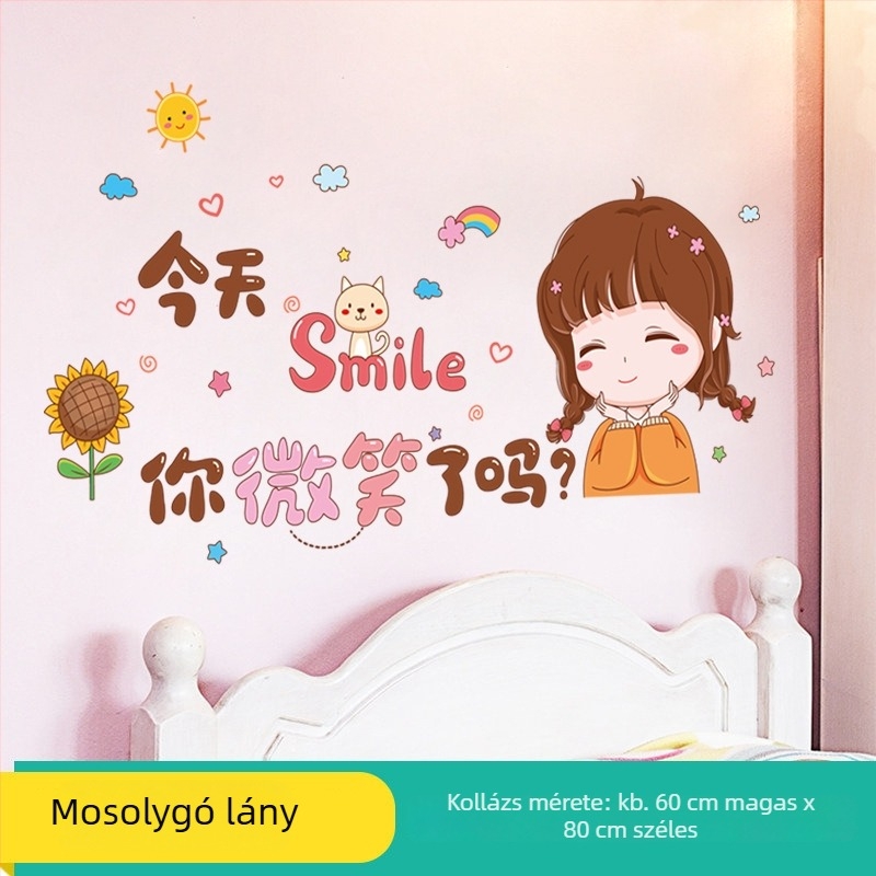 Motiváló lány falikép hálószobára