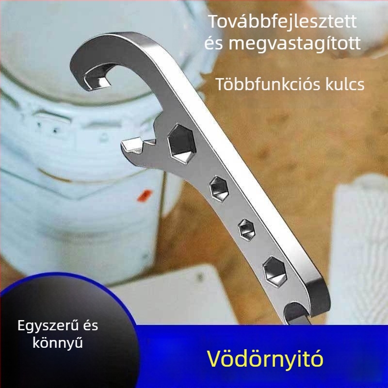 Olajtartály fedélnyitó és hordóemelő eszköz