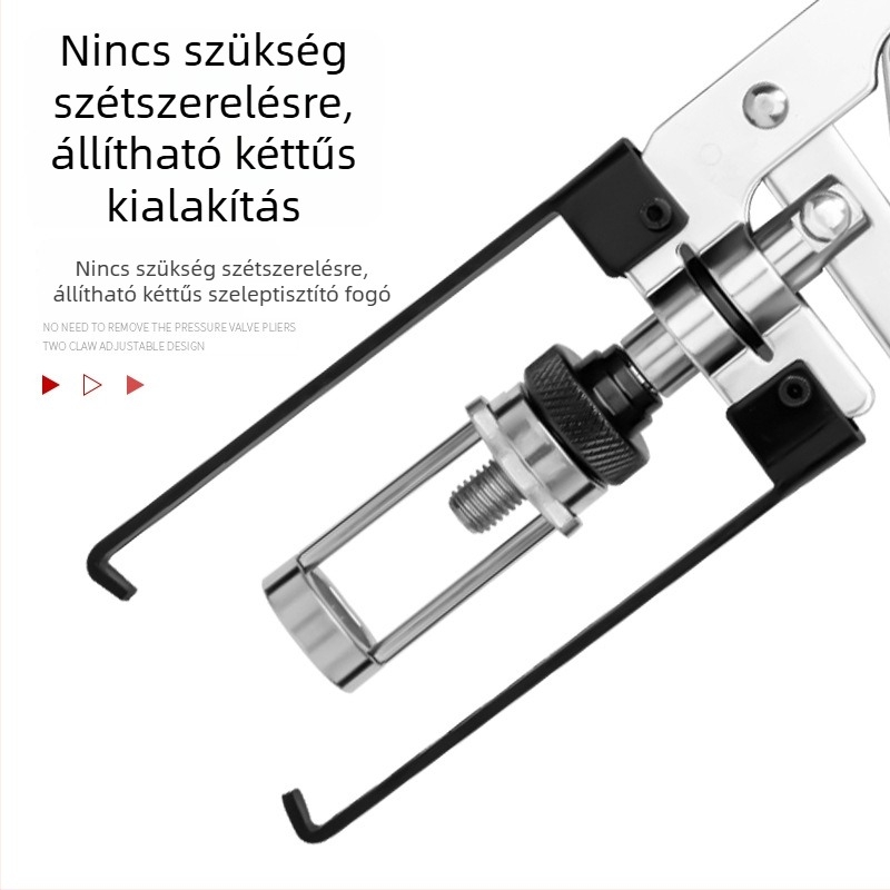 Nyomásos típusú szeleptömítés és szeleprugó eltávolító eszköz autójavításhoz