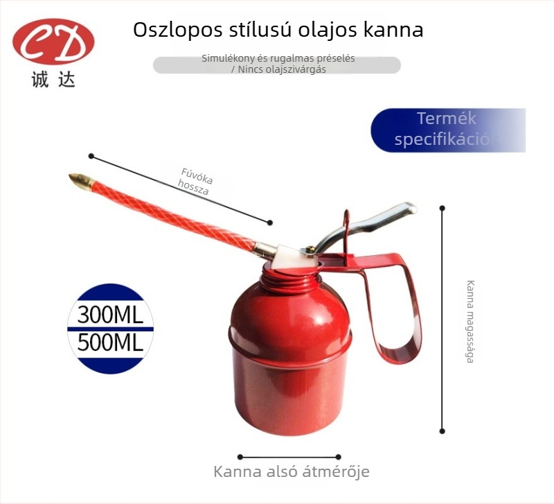 500ml otthoni olajtöltő palack hosszú, átlátszó töltőcsővel