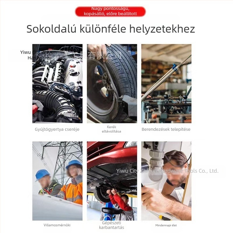 Autókerék nyomatékkulcs 28-210N, fej ratchet