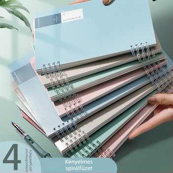 A5 vastag spirálfüzet Morandi minimalist stílusban diákoknak