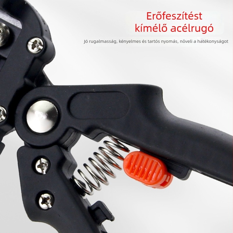 Kertészeti graft eszköz gyümölcsfákhoz – 2‑in‑1 oltókés vastag ágakhoz, multifunkcionális olló