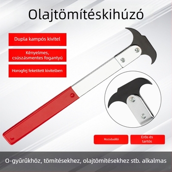 Kétszárú olajtömítő eltávolító és szerelő eszköz autójavításhoz