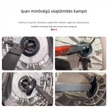 Kétszárú olajtömítő eltávolító és szerelő eszköz autójavításhoz