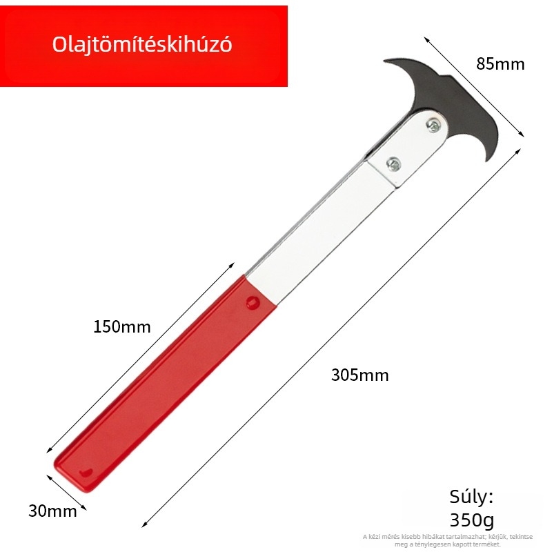 Kétszárú olajtömítő eltávolító és szerelő eszköz autójavításhoz
