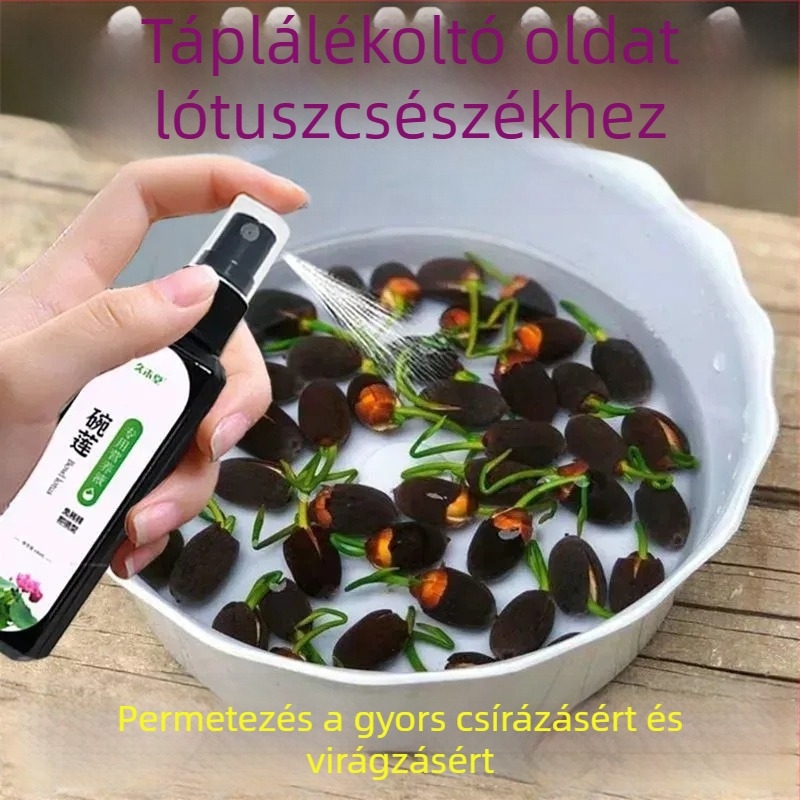 Lótusz és vízililiom tápoldat — vízoldható műtrágya hidroponikához és talajban történő neveléshez, elősegíti a csírázást, a gyökérképződést és a virágzást