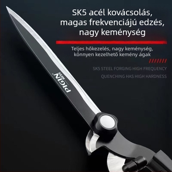 Kertészeti metszőolló virágokhoz és fákhoz, gyepre és sövényre