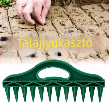 Kerti magvető lyukasztó - műanyag ültető eszköz