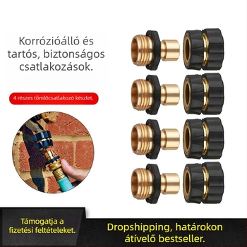 Alumínium kerti tömlő gyorscsatlakozó készlet