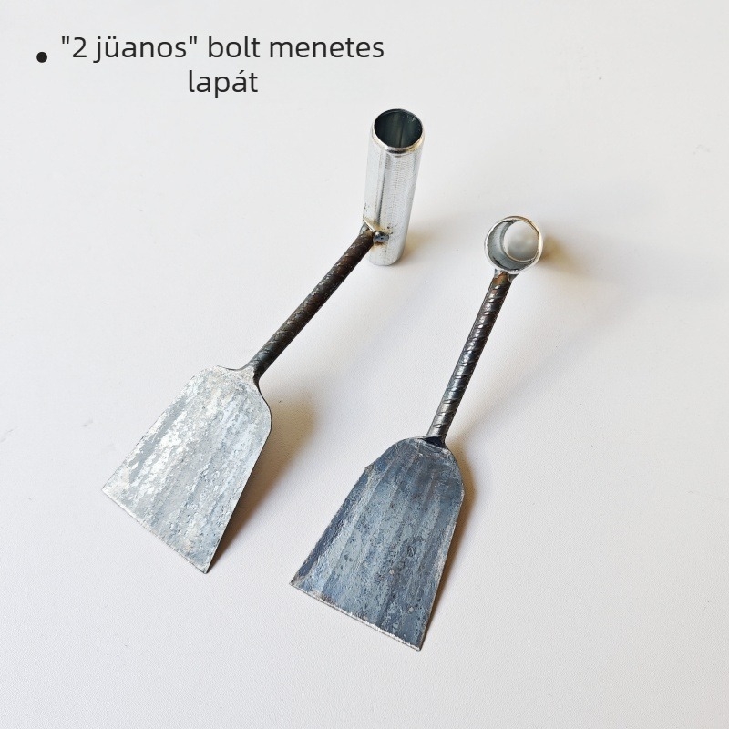 Acélkerti ásó menetes fogantyúval, sokoldalú mezőgazdasági eszköz