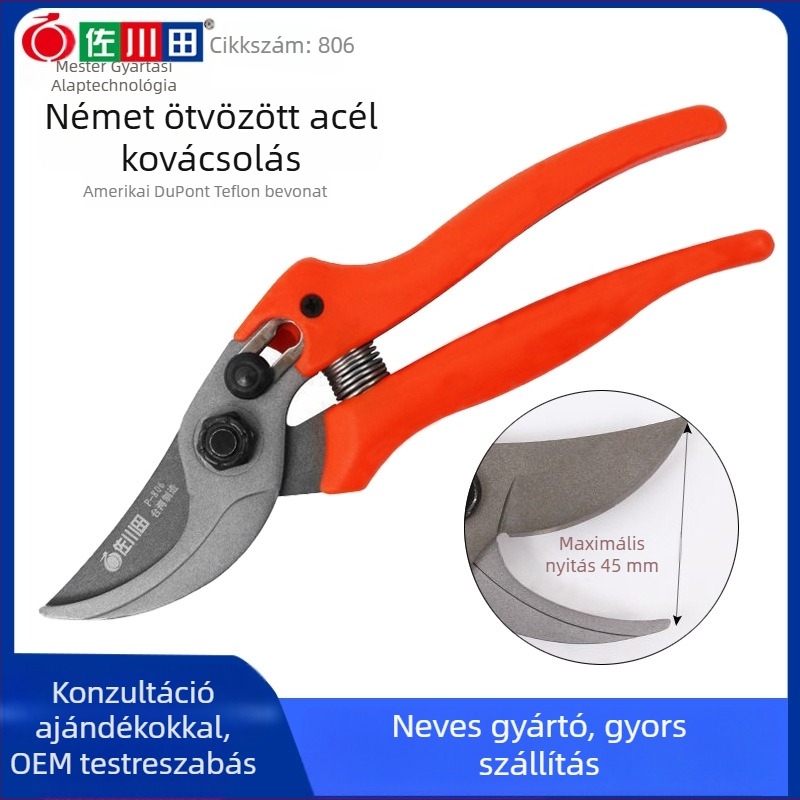Sagawa Tian 806 kertmetsző olló – ergonómikus a gallyak vágásához
