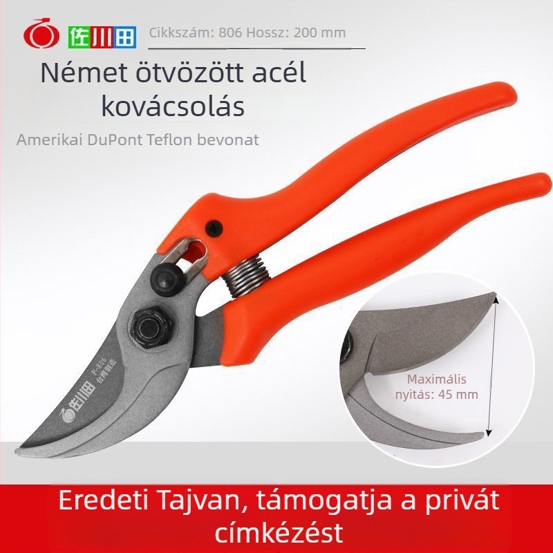 Sagawa Tian 806 kertmetsző olló – ergonómikus a gallyak vágásához