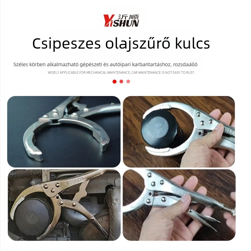 Yushun szorító típusú olajszűrő kulcs autókarbantartáshoz, erős szerszám olajcseréhez